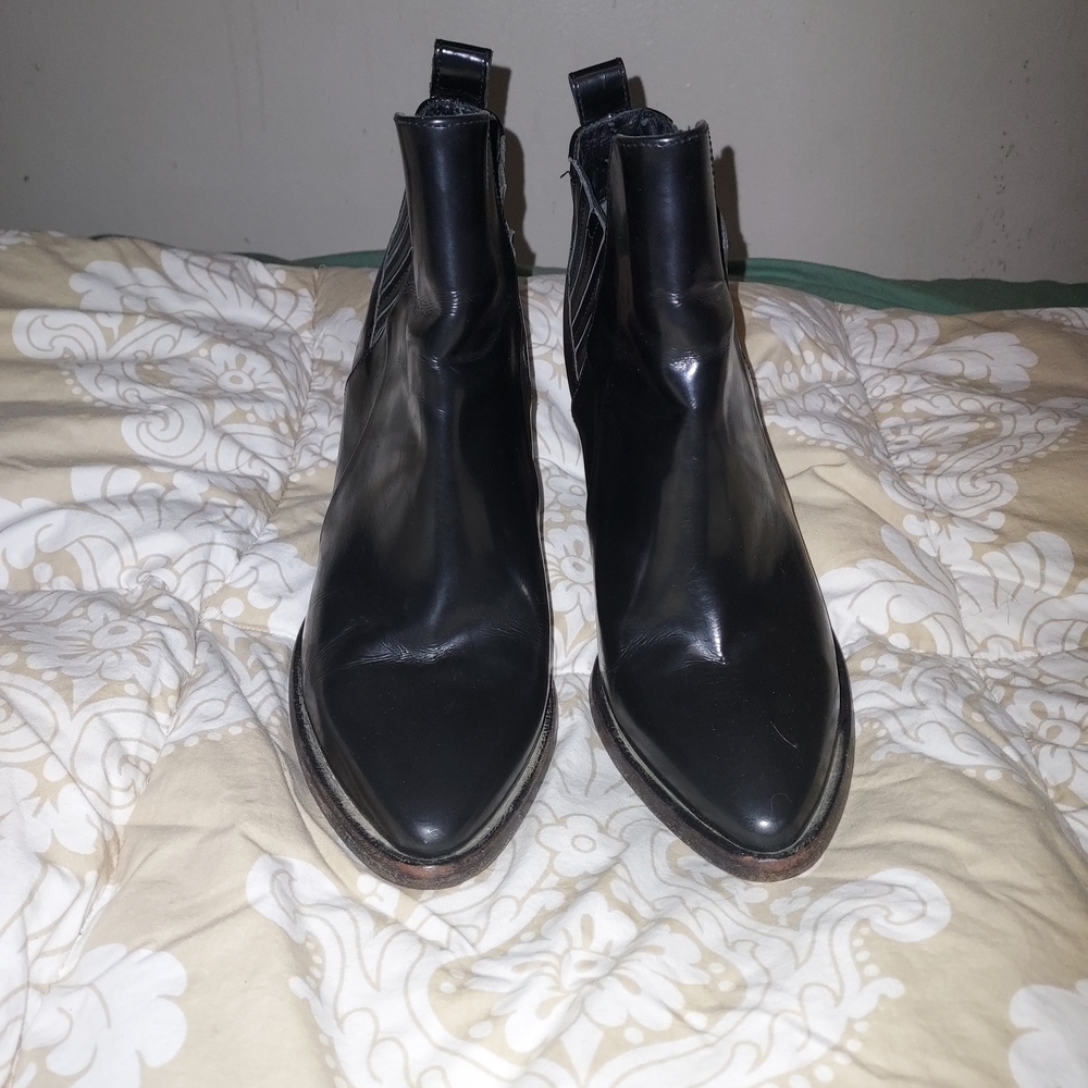 Maje Sleek Black Ankle Booties